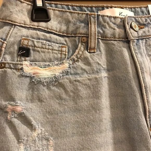 KanCan Ultra High Rise Denim Jean Cutoff Shorts NWT Women’s Size Small S - Picture 5 of 9